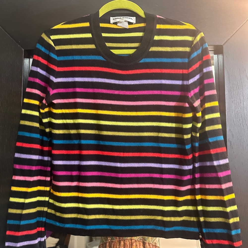 Sonia Rykiel Striped Cashmere Sweater